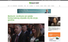 ASWA | Balkan Green Energy News - Božović: reciklaža 50 odsto komunalnog otpada cilj do 2030. godine 2